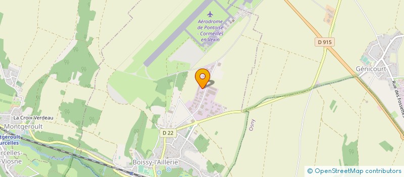localisation de l'entreprise EUROJET à BOISSY L'AILLERIE