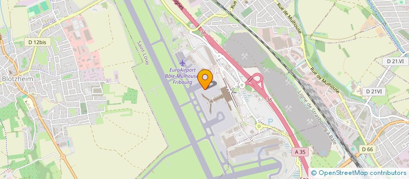 localisation de l'entreprise EUROJET AIRLINES à SAINT-LOUIS