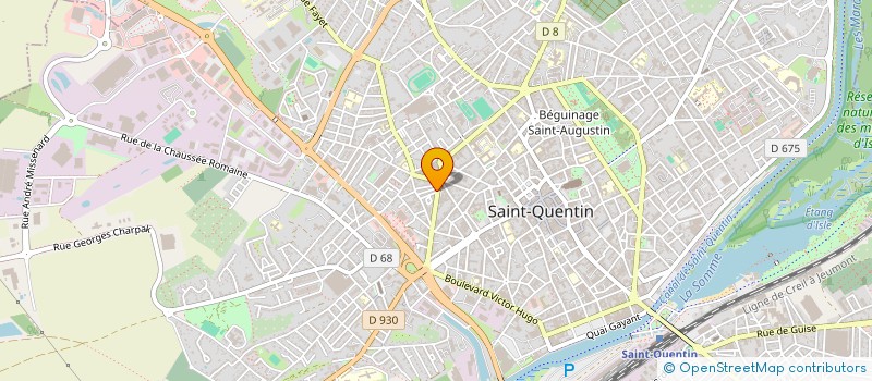 localisation de l'entreprise EUROLABEL NORD à SAINT-QUENTIN