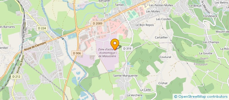 localisation de l'entreprise EUROLAM à THIERS