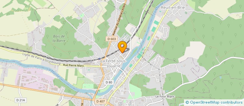 localisation de l'entreprise EUROLAM CONSTRUCTIONS à LA FERTE-SOUS-JOUARRE