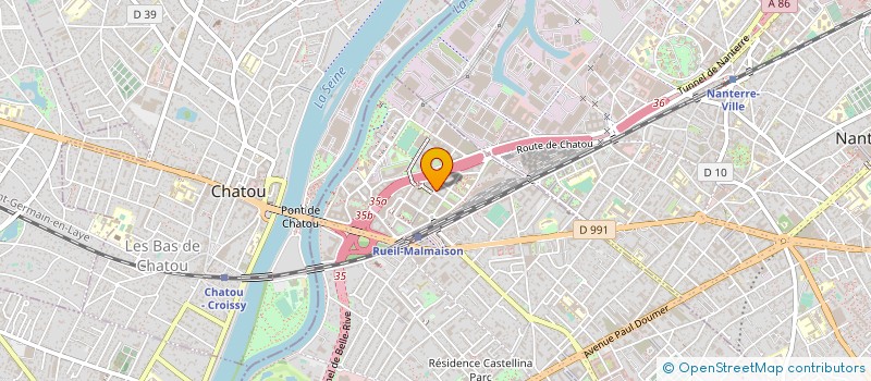 localisation de l'entreprise EUROLANE à RUEIL-MALMAISON