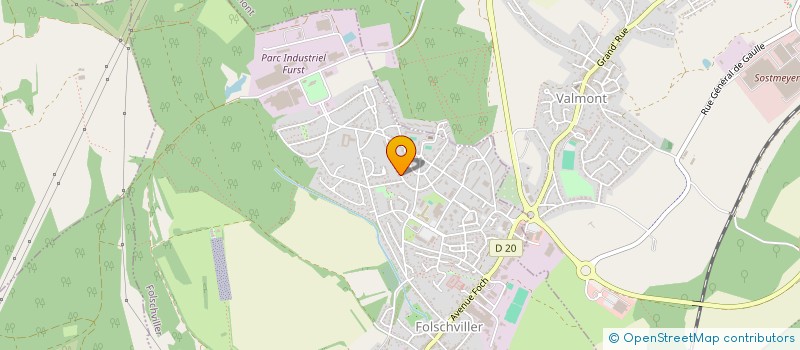 localisation de l'entreprise EUROLED.BW  FOLSCHVILLER