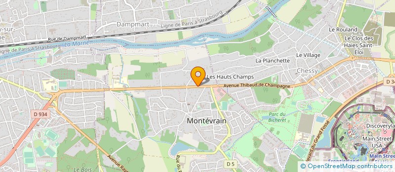 localisation de l'entreprise EUROLIAISON à MONTEVRAIN