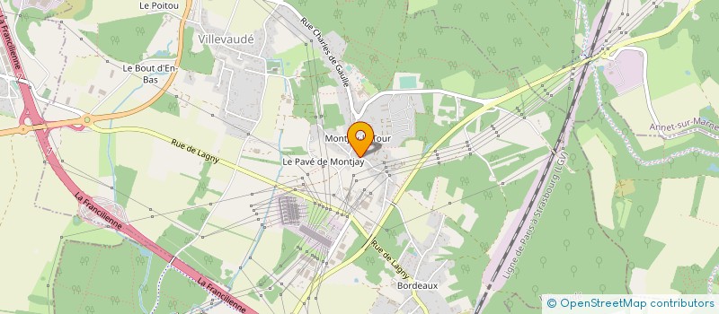 localisation de l'entreprise EUROLIFT ASCENSEURS à VILLEVAUDE