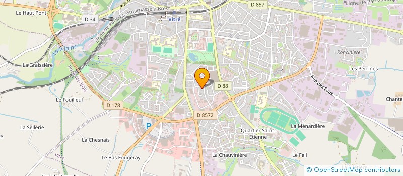 localisation de l'entreprise EUROLIFT INDUSTRY à VITRE