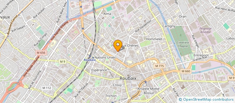 localisation de l'entreprise EUROLING'BIAIS SARL à ROUBAIX