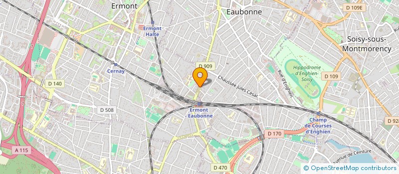 localisation de l'entreprise EUROLLE à ERMONT