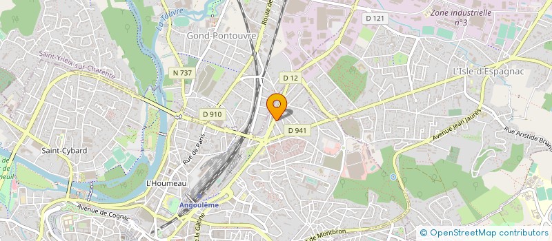 localisation de l'entreprise EUROLOC à ANGOULEME