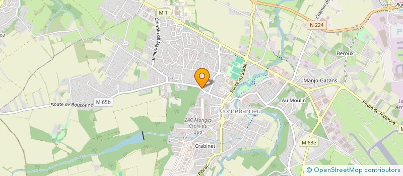 localisation de l'entreprise EUROLOGIC à CORNEBARRIEU