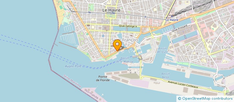 localisation de l'entreprise EUROLOISIR à LE HAVRE