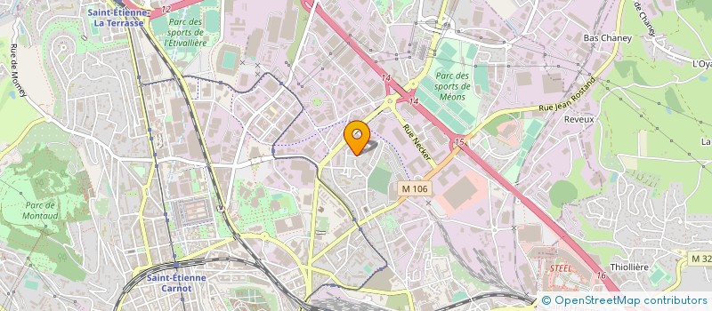 localisation de l'entreprise EUROLUB à SAINT-ETIENNE