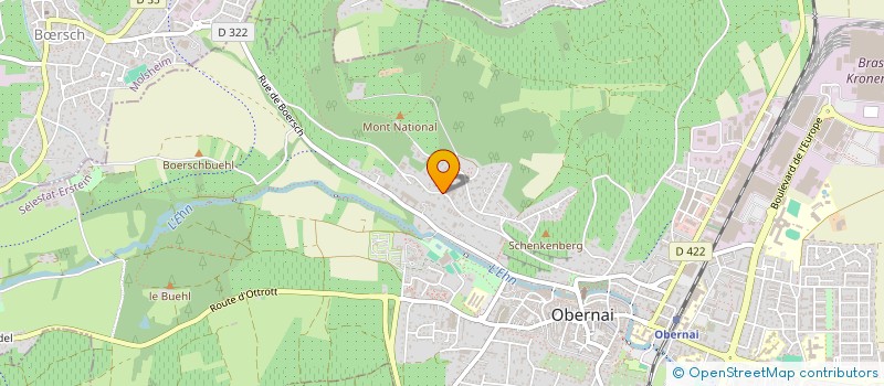 localisation de l'entreprise EUROLUM à OBERNAI