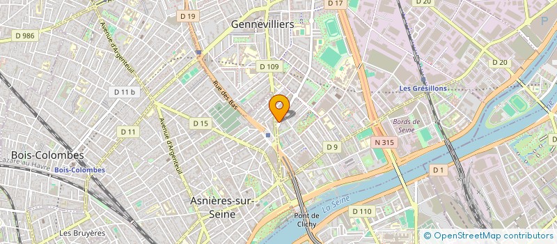 localisation de l'entreprise EUROMA TRADING à GENNEVILLIERS