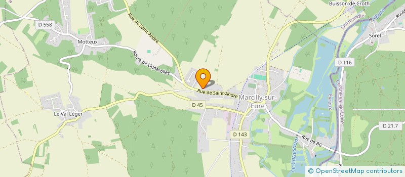 localisation de l'entreprise EUROMAD  MARCILLY-SUR-EURE