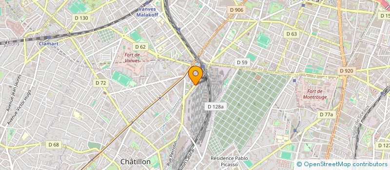 localisation de l'entreprise EUROMAG FUSION  CHATILLON