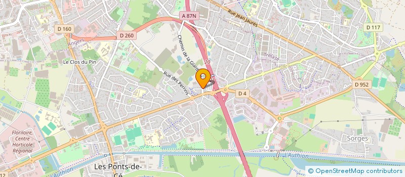 localisation de l'entreprise EUROMAINE CARS  LES PONTS-DE-CE