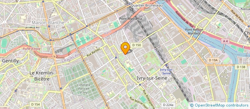 localisation de l'entreprise EUROMAKET à IVRY-SUR-SEINE