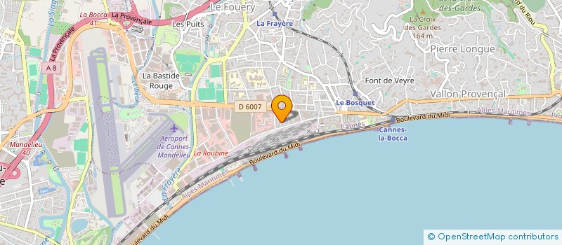 localisation de l'entreprise EUROMARBRES à CANNES