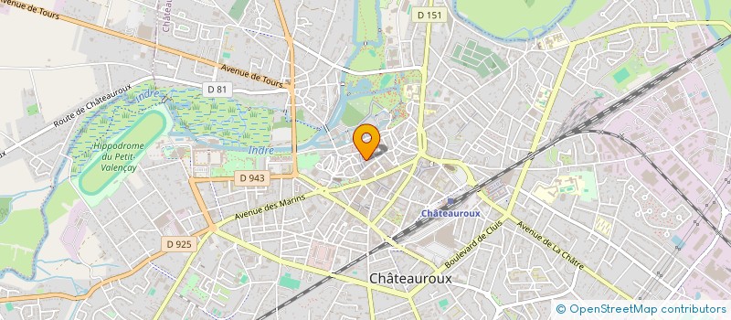 localisation de l'entreprise EUROMARK INTERNATIONAL à CHATEAUROUX