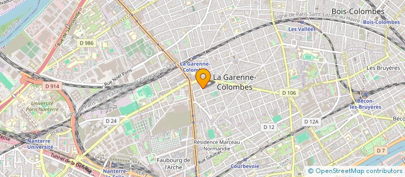 localisation de l'entreprise EUROMARKETING SA à LA GARENNE-COLOMBES