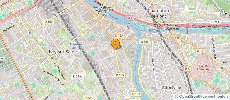 localisation de l'entreprise EUROMARNE à IVRY-SUR-SEINE
