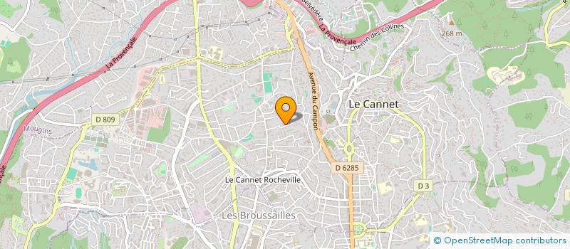 localisation de l'entreprise EUROMAS à LE CANNET
