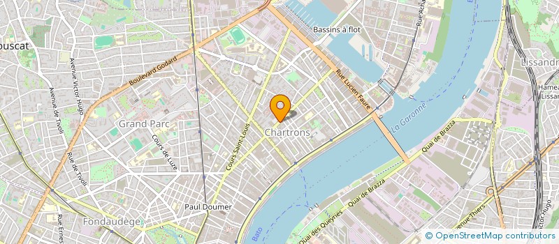 localisation de l'entreprise EUROMASTER CENTRAL PNEU SERVICE à BORDEAUX