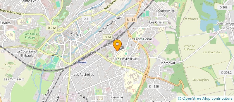 localisation de l'entreprise EUROMAT à DREUX