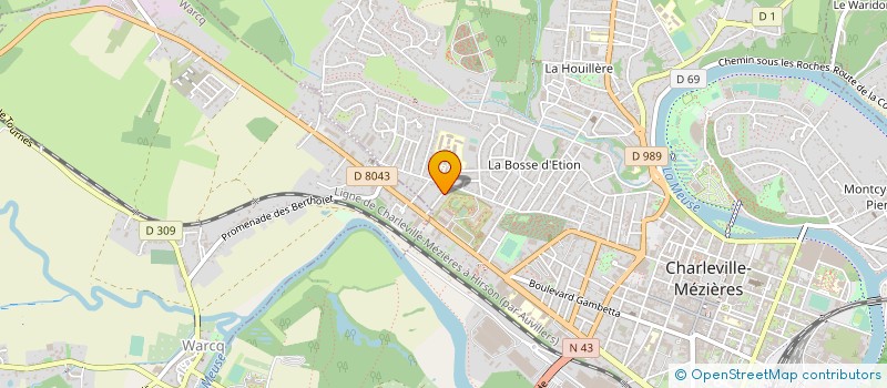 localisation de l'entreprise EUROMAT à CHARLEVILLE-MEZIERES