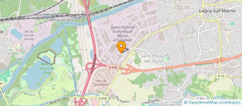 localisation de l'entreprise EUROMAT à LAGNY-SUR-MARNE