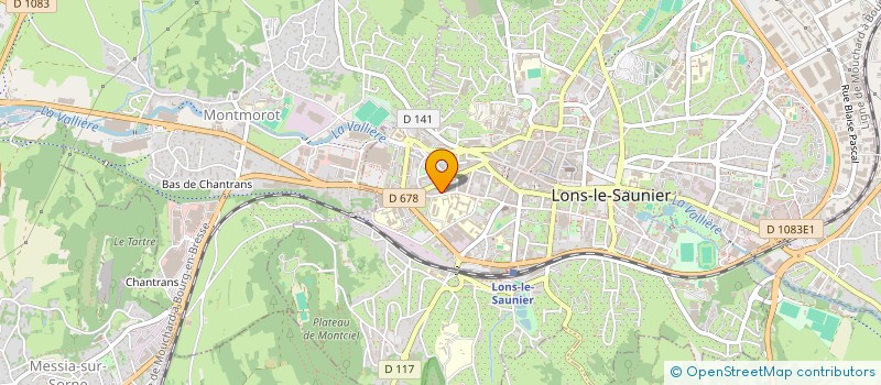 localisation de l'entreprise EUROMAT F C à LONS-LE-SAUNIER