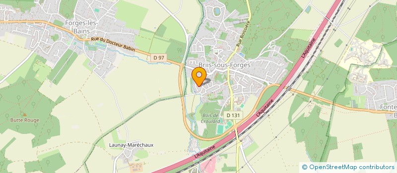 localisation de l'entreprise EUROMAT FONDERIE à VAUGRIGNEUSE