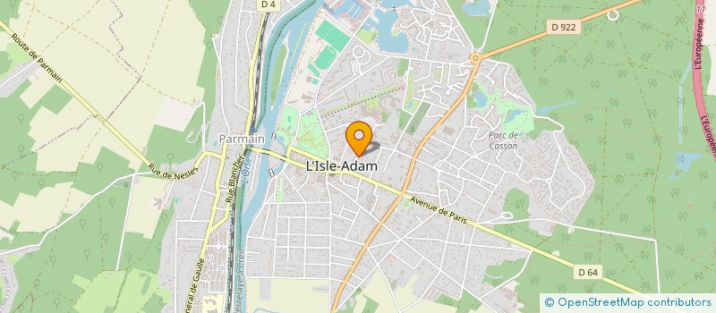localisation de l'entreprise EUROMATALDIS à L'ISLE-ADAM