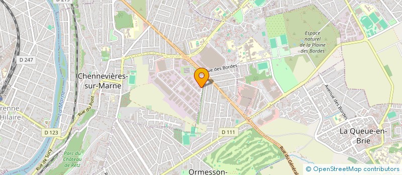 localisation de l'entreprise EUROMATIK à CHENNEVIERES-SUR-MARNE
