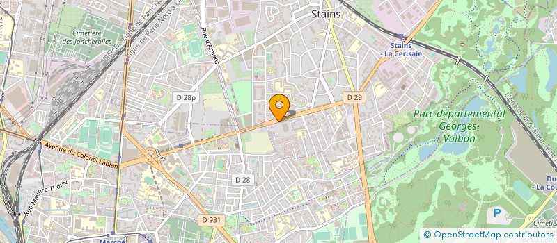 localisation de l'entreprise EUROMC à STAINS
