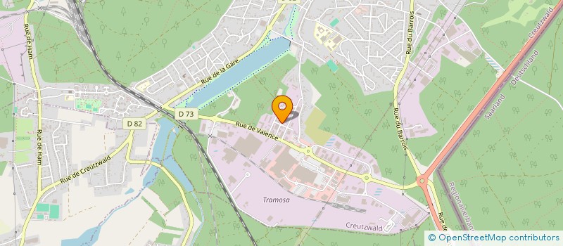localisation de l'entreprise EUROMECA à CREUTZWALD