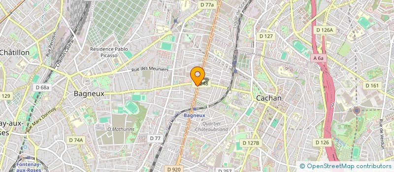 localisation de l'entreprise EUROMED à BAGNEUX