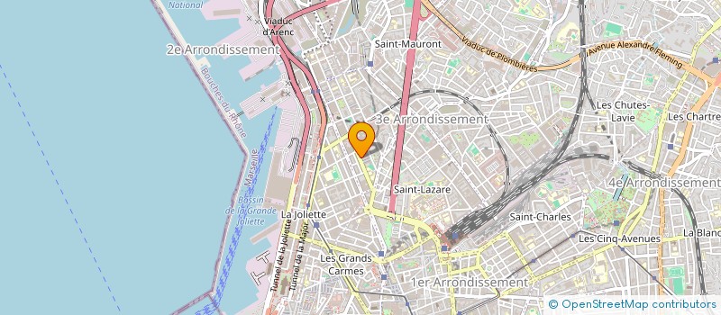 localisation de l'entreprise EUROMED à MARSEILLE