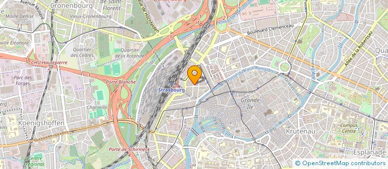 localisation de l'entreprise EUROMED à STRASBOURG