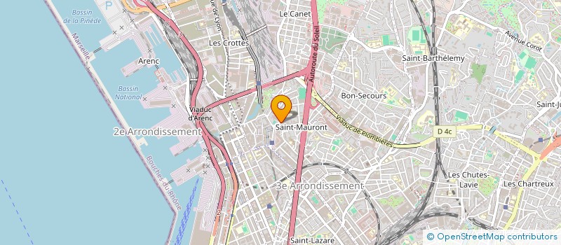 localisation de l'entreprise EUROMED FOOD à MARSEILLE
