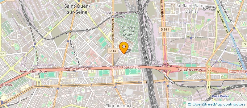 localisation de l'entreprise EUROMEDIA DISTRIBUTION à SAINT-OUEN-SUR-SEINE