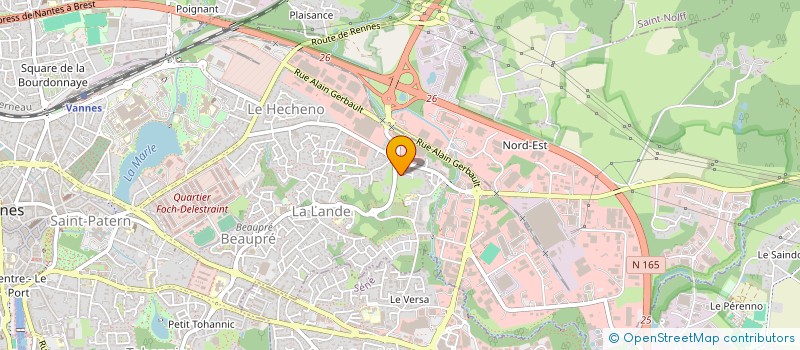 localisation de l'entreprise EUROMEDIA G à VANNES