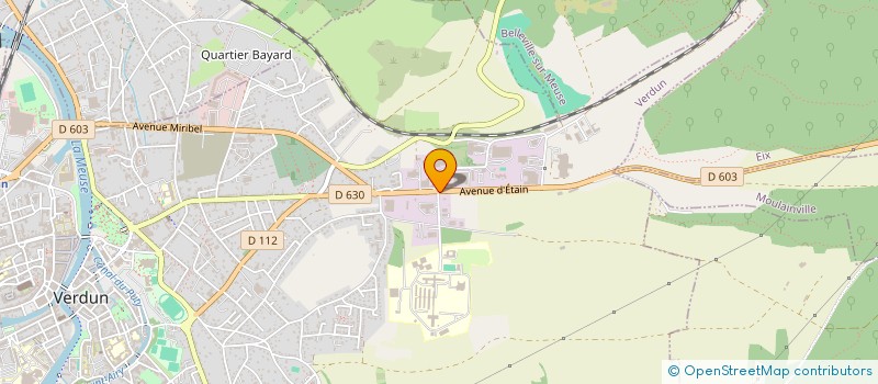 localisation de l'entreprise EUROMENUISERIE 55 à VERDUN
