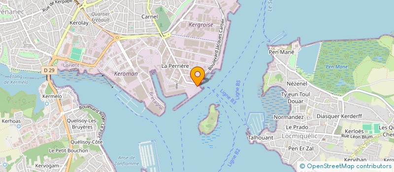 localisation de l'entreprise EUROMER SARL à LORIENT