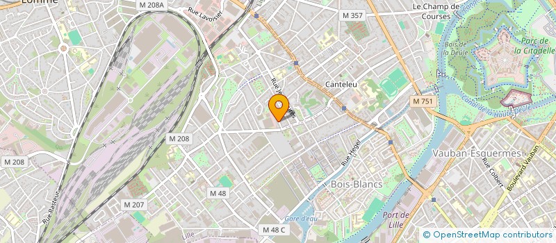localisation de l'entreprise EUROMERCH à LILLE