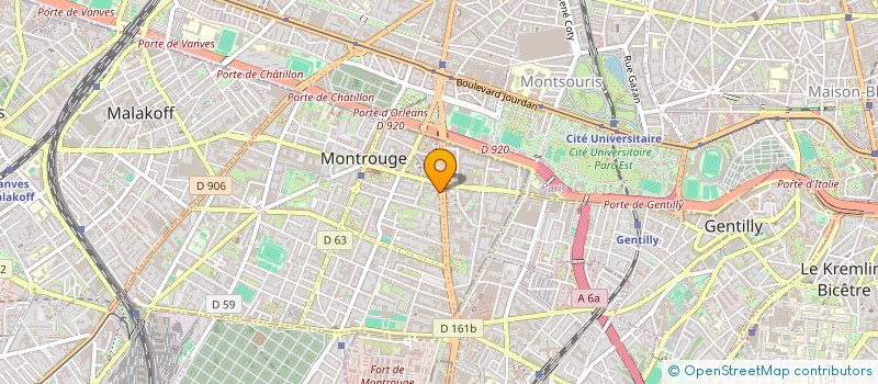 localisation de l'entreprise EUROMESURES à MONTROUGE