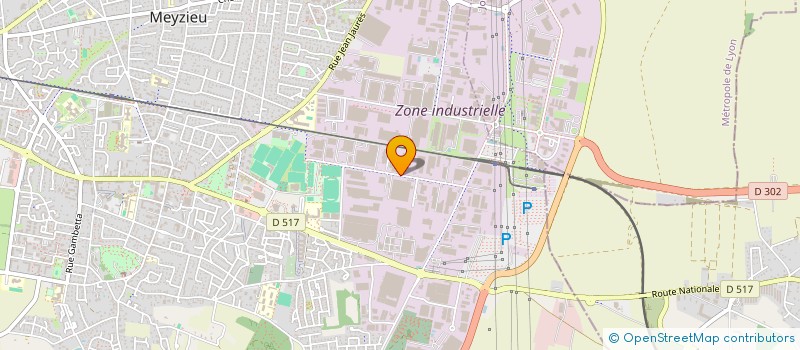 localisation de l'entreprise EUROMETAL DEVELOPPEMENT à MEYZIEU