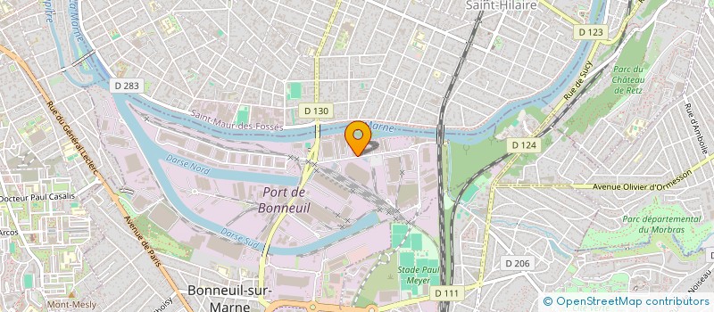 localisation de l'entreprise EUROMETO  BONNEUIL-SUR-MARNE