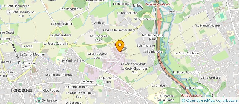 localisation de l'entreprise EUROMIX à FONDETTES